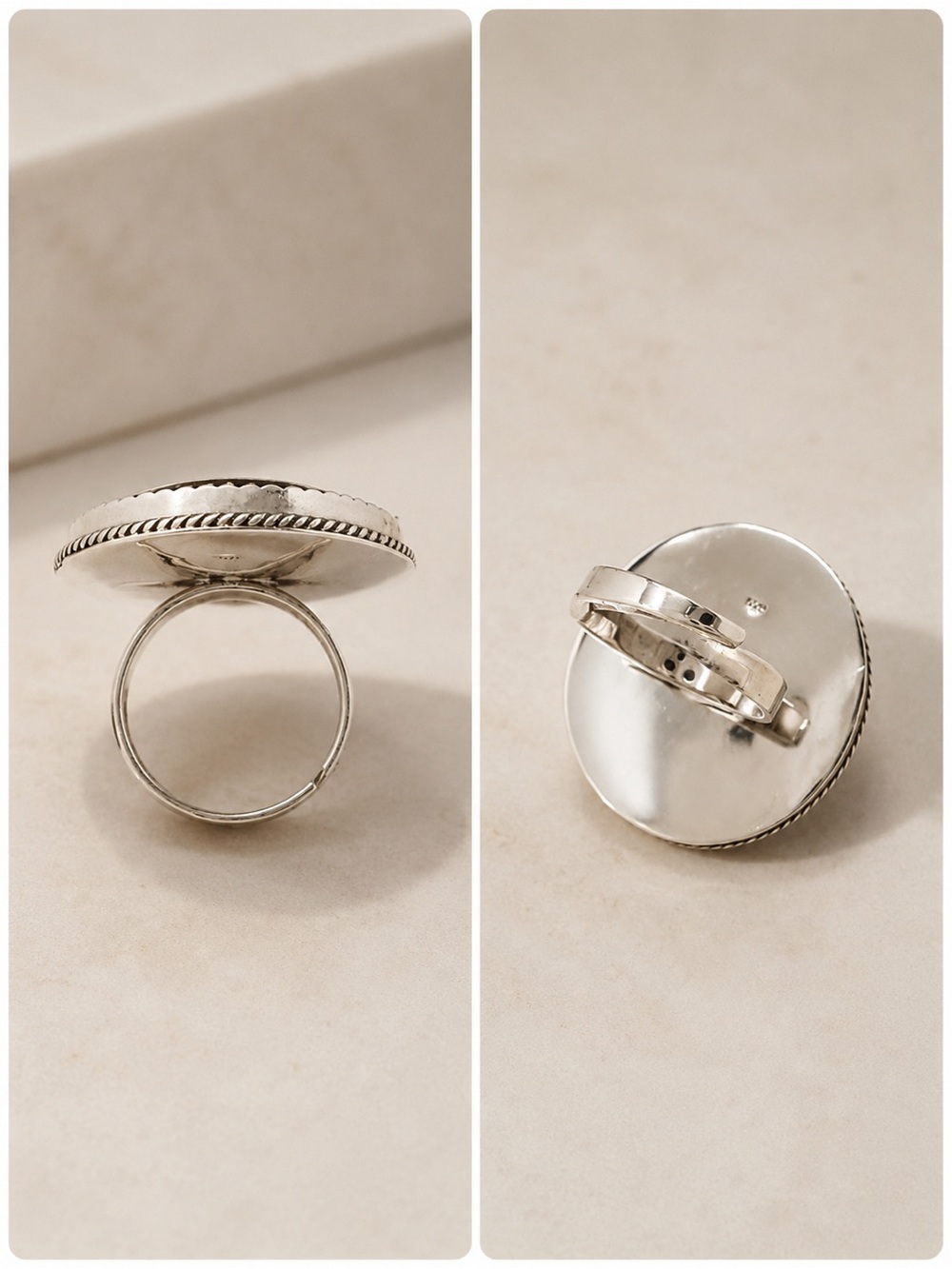 Sterling Silver 8-Ball Ring & Pendant Set – New Boutique Item 🎱 - Picture 6 of 8